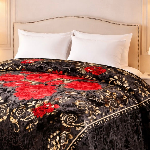 Cloude Prime Double Bed Cloudy 2 Ply - Black Colour