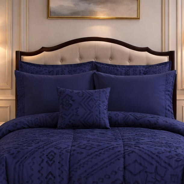 Comforter 7 Pcs Grand Mark Signature Set - Blue Colour