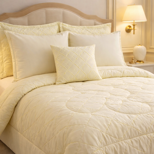 Comforter 7 Pcs Grand Mark Signature Set - Warm Sand Colour
