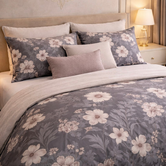 Gold Living Signature 3 Pcs Bed Sheet Set - Dark Gray Colour