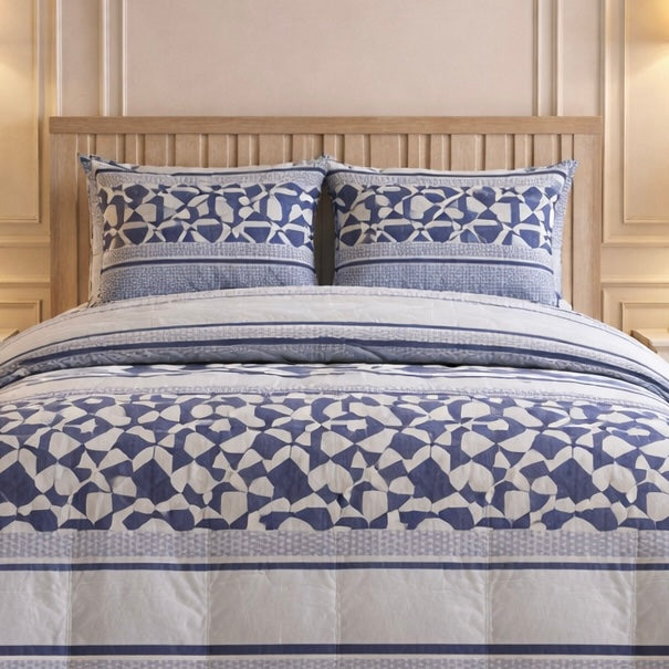 Gold Living Signature 3 Pcs Bed Sheet Set - Navy Blue Colour