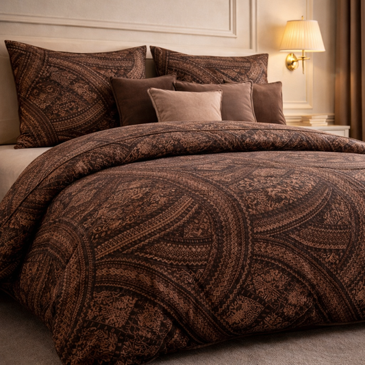 Comforter Single Bed Moon Soft Luxe Series Poly Bag - Dark Walnut Colour