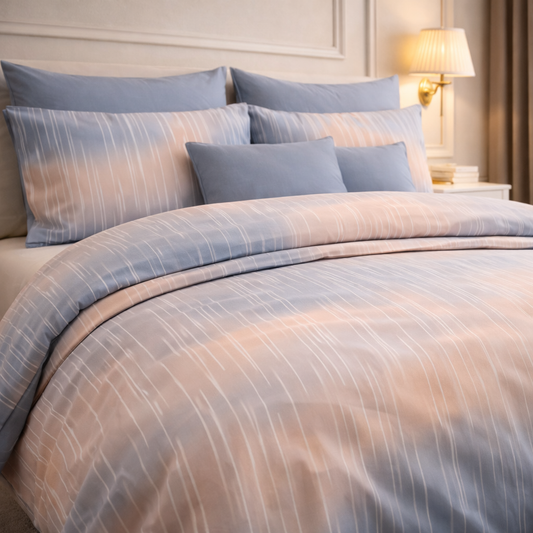 Comforter Single Bed Moon Soft Luxe Series Poly Bag - Steel Blue Colour