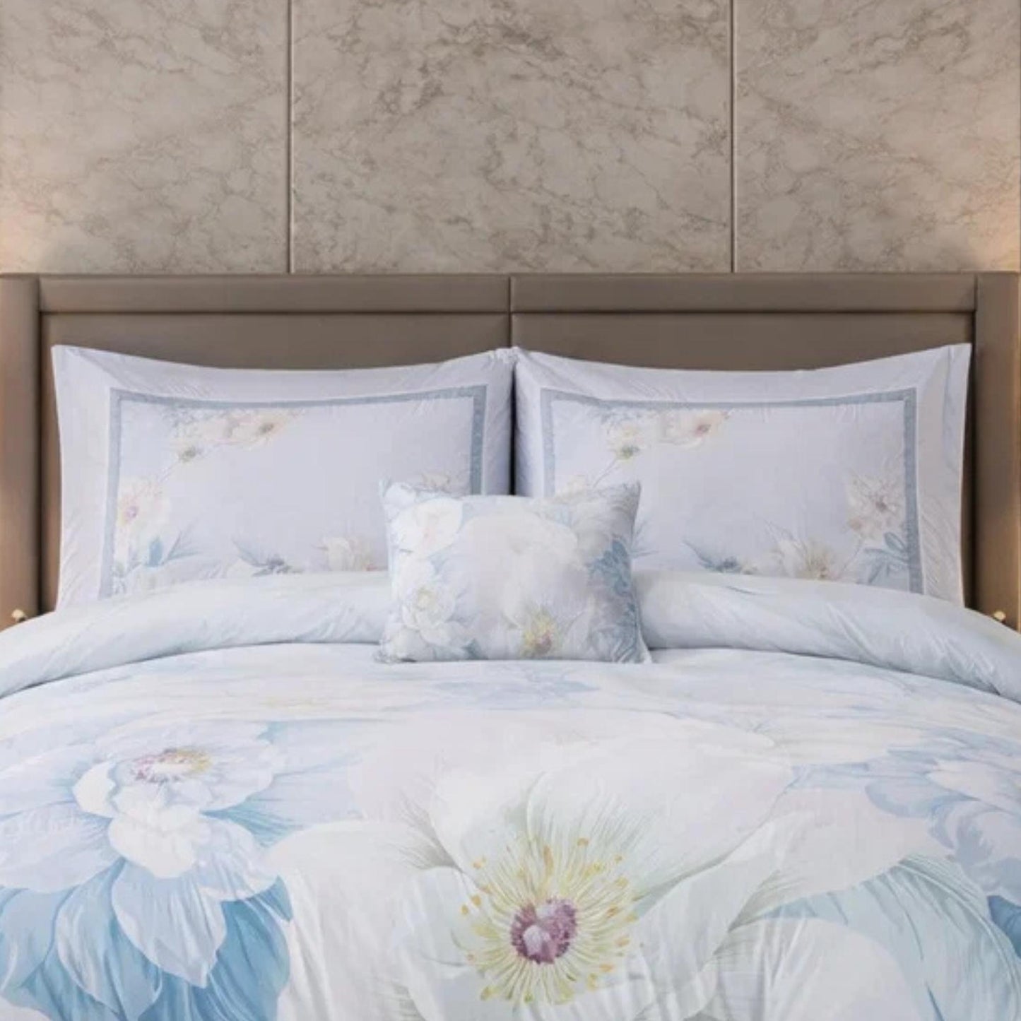 Comforter 6 Pcs Set Mora Aurora Spain Poly Bag - White Colour