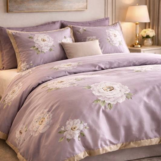 Noctura Living Twin Single Bed Sheet Set - Muted Mulberry Colour