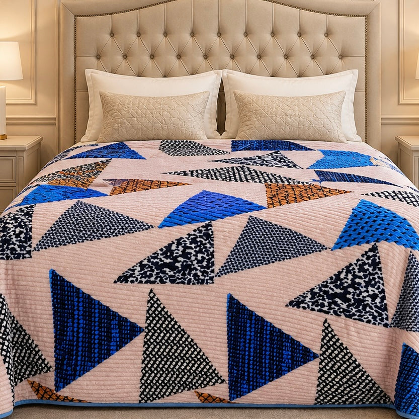 Solthera Cool Fluff Fleece King Size Blanket 1 Ply Box - Multi Colour