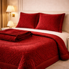Principessa Cloud 4 Pcs Bed Spread Cloudy Set Box - Red colour