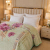 Arctic Cloud Fleece Blanket King Size - Light Green Colour
