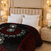 Arctic Cloud Fleece Blanket King Size - Black Colour