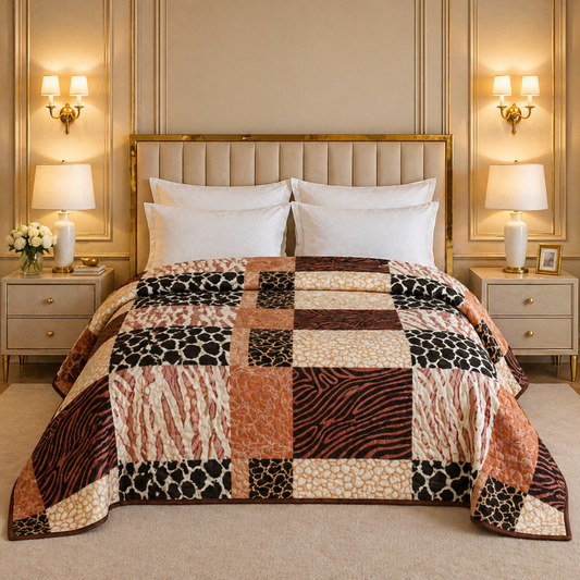 Arctic Cloud Fleece Blanket King Size - Multi-Colour