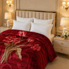 Arctic Cloud Fleece Blanket King Size - Red Colour