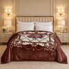 Arctic Cloud Fleece Blanket King Size - Brown Colour