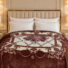 Arctic Cloud Fleece Blanket King Size - Brown Colour