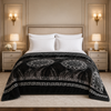 Blueborough Jacquard Fleece Blanket King Size - Black Colour