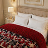 Blueborough Jacquard Fleece Blanket King Size - Red Colour