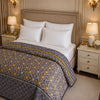 Blueborough Jacquard Fleece Blanket King Size - Gray Colour