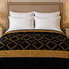 Blueborough Jacquard Fleece Blanket King Size - Black Colour