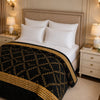 Blueborough Jacquard Fleece Blanket King Size - Black Colour