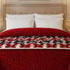 Blueborough Jacquard Fleece Blanket King Size - Red Colour