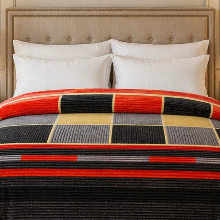 Blueborough Jacquard Fleece Blanket King Size - Multicoloured