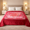 Aroma Royale Double Bed Blanket 1 Ply In Poly bag - Mehroon Colour