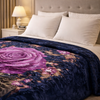 Aroma Royale Double Bed Blanket 1 Ply In Poly bag - Navy Colour