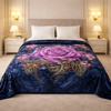 Aroma Royale Double Bed Blanket 1 Ply In Poly bag - Navy Colour