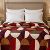 Blueborough Jacquard Fleece Blanket King Size - Red Colour