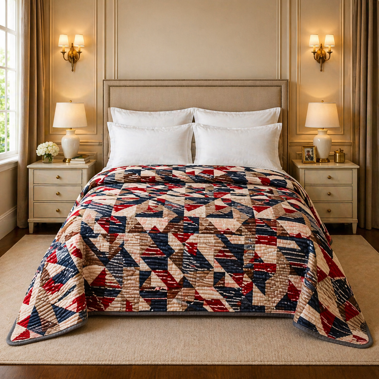 Blueborough Jacquard Fleece Blanket King Size - Multi-Colour