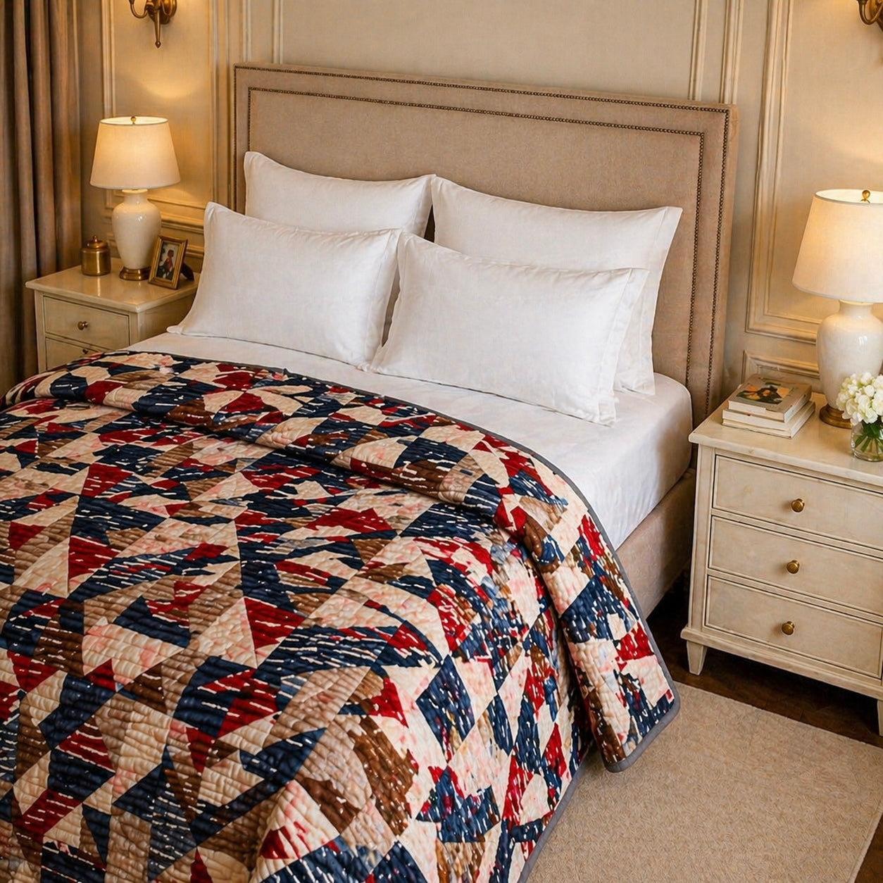 Blueborough Jacquard Fleece Blanket King Size - Multi-Colour