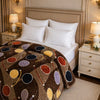 Blueborough Jacquard Fleece Blanket King Size - Brown Colour