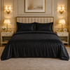 Caelrix Frost Velour Solo Fleece Blanket King Size In Poly Bag - Black Colour