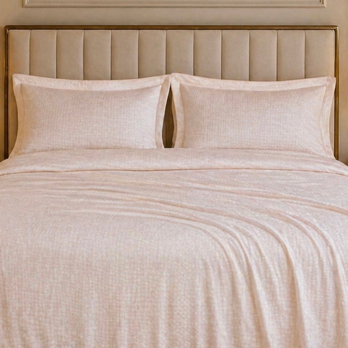 Caelrix Frost Velour Solo Fleece Blanket King Size In Poly Bag - Beige Colour