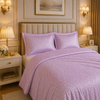Caelrix Frost Velour Solo Fleece Blanket King Size In Poly Bag - Purple Colour