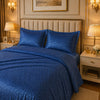 Caelrix Frost Velour Solo Fleece Blanket King Size In Poly Bag - Classic Blue Colour