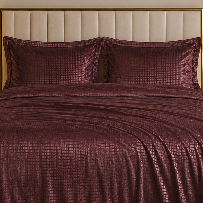 Caelrix Frost Velour Solo Fleece Blanket King Size In Poly Bag - Dark Brown Colour