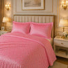 Caelrix Frost Velour Solo Fleece Blanket King Size In Poly Bag - Pink Colour