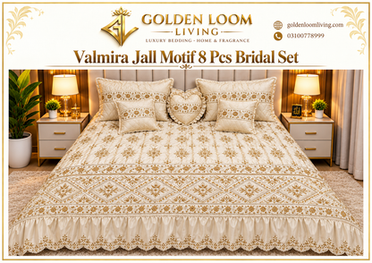 Velmira Jall Motif 8 Pcs Poly Bag - Off White
