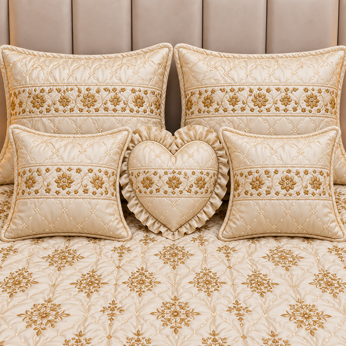 Velmira Jall Motif 8 Pcs Poly Bag - Off White