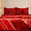 Château Collection 7 Pcs Bed Spread Set Box - Ruby Red Colour