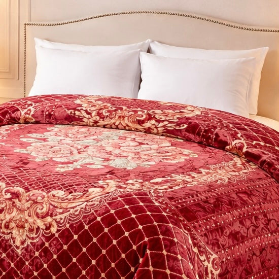 Cloude Prime Double Bed Cloudy 2 Ply - Red Colour