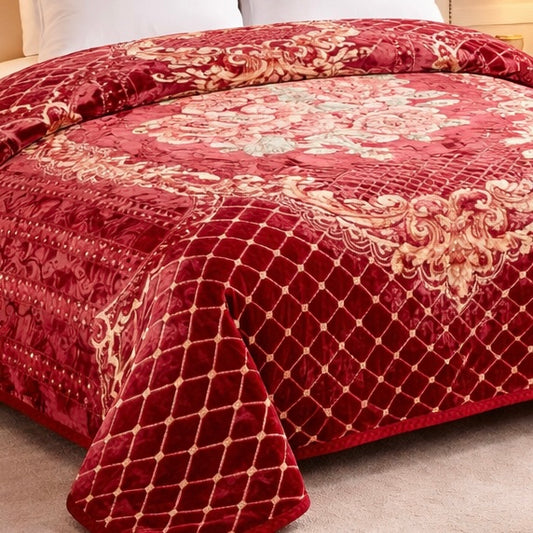 Cloude Prime Double Bed Cloudy 2 Ply - Red Colour
