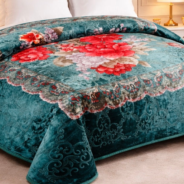 Cloude Prime Double Bed Cloudy 2 Ply - Dark Green Colour