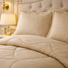 Comforter 4 Pcs Pure Aura Set Poly Bag - Beige Colour