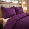 Comforter 4 Pcs Pure Aura Set Poly Bag - Purple Colour