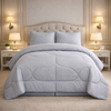 Comforter 4 Pcs Pure Aura Set Poly Bag - Slate Blue Colour