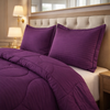 Comforter 4 Pcs Pure Aura Set Poly Bag - Purple Colour