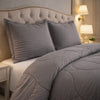 Comforter 4 Pcs Pure Aura Set Poly Bag - Grey Colour