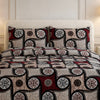 Comforter 4 Pcs Velor Front Fitted Set Poly Bag - Ruby Red Multicolor
