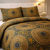 Comforter 4 Pcs Velor Front Fitted Set Poly Bag - Honey Mustard Colour